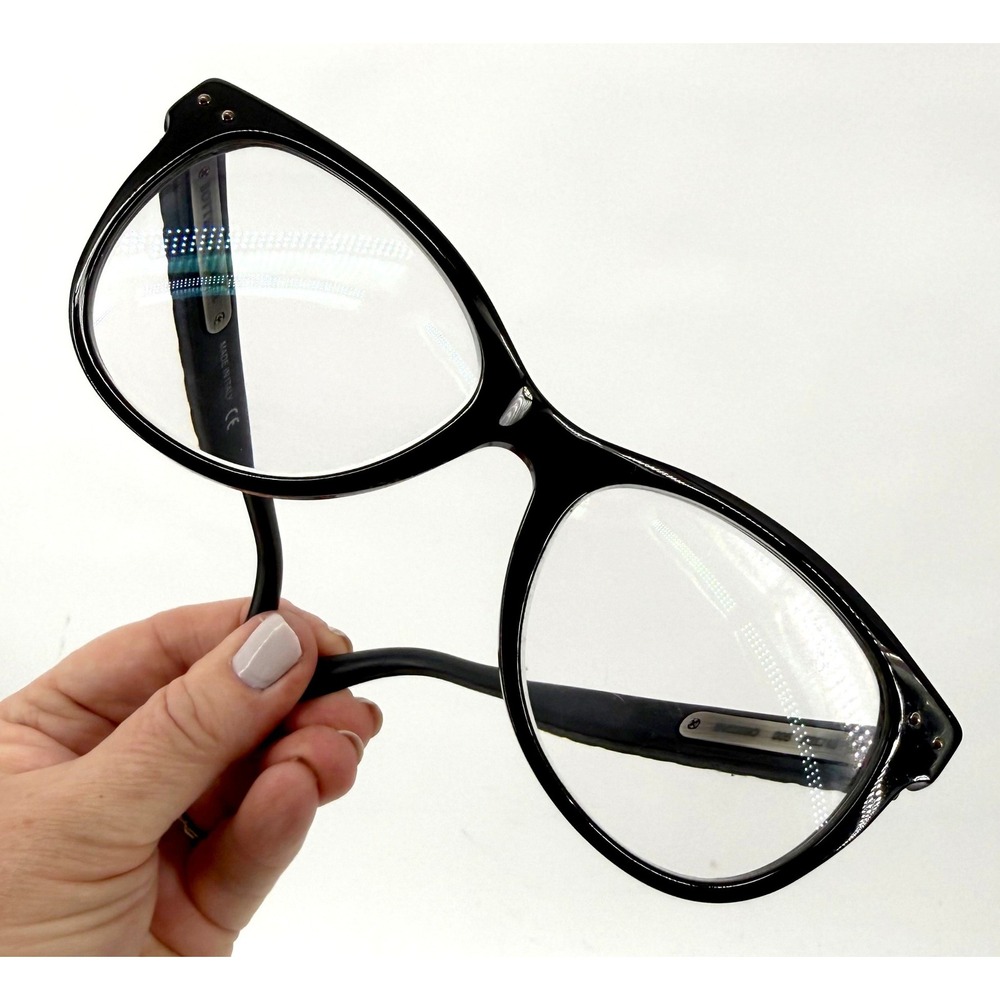 Bottega Veneta Black Intrecciato Eyeglasses BV0009O 005 Italy 52-18-145